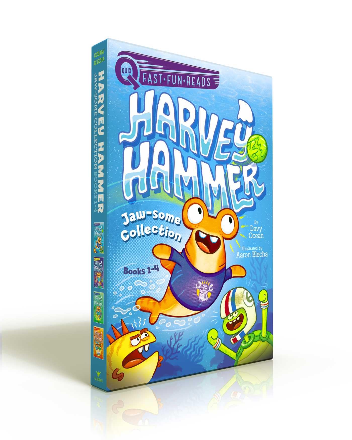 Harvey Hammer Jawsome Collection Books 14 (Boxed Set): New Shark in Town; Class Pest; S.O.S. Mess!; SuperDuper Hero Blooper (,New
