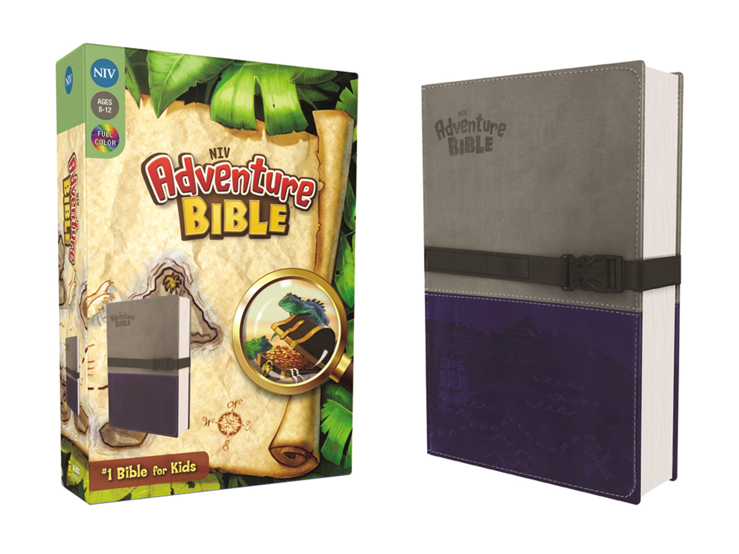 Niv, Adventure Bible, Leathersoft, Gray/Blue, Full Color