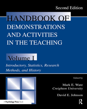 Handbook of Demonstrations and Activities in the Teaching of Psychology, Second Edition: Volume I: Introductory, Statistics, Res,Used