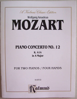Piano Concerto No. 12 in A Major, K. 414 (Kalmus Edition),Used
