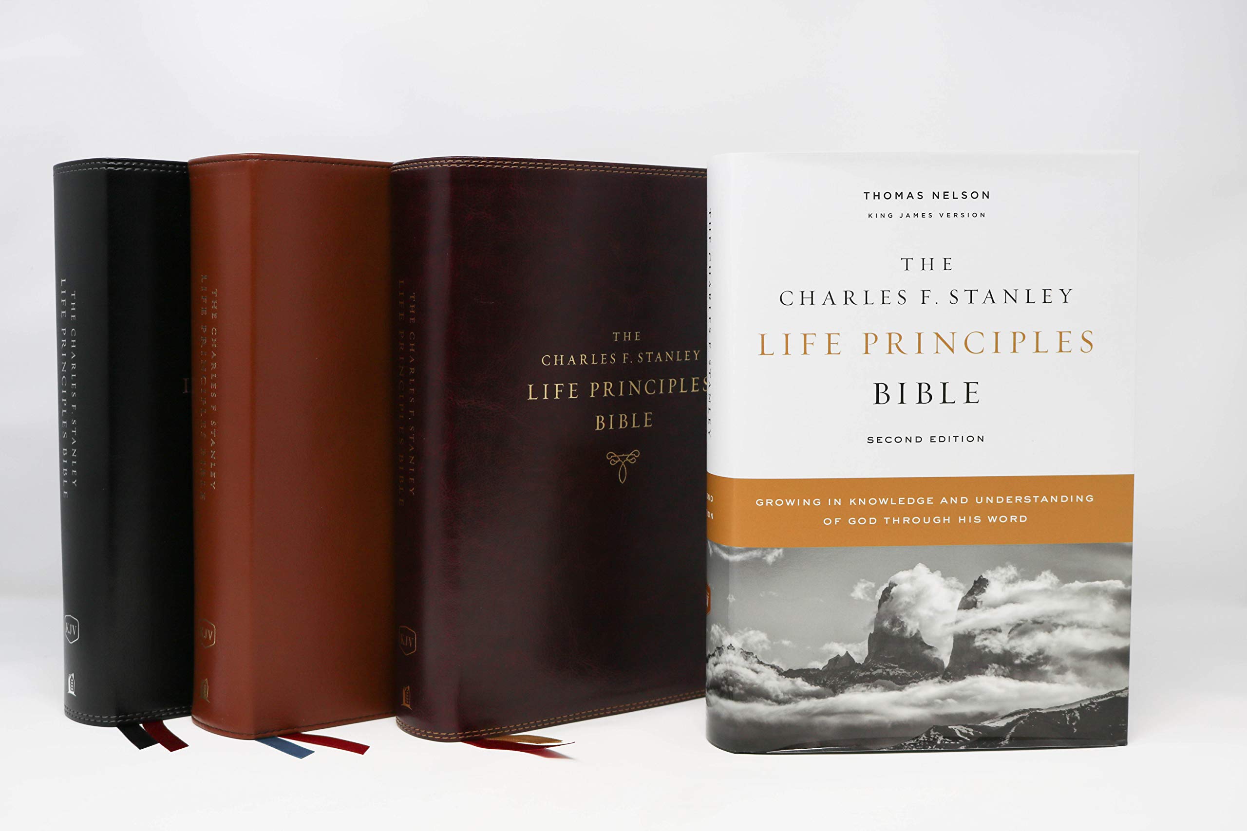 KJV, Charles F. Stanley Life Principles Bible, 2nd Edition, Hardcover, Comfort Print: Growing in Knowledge and Understanding of ,Used