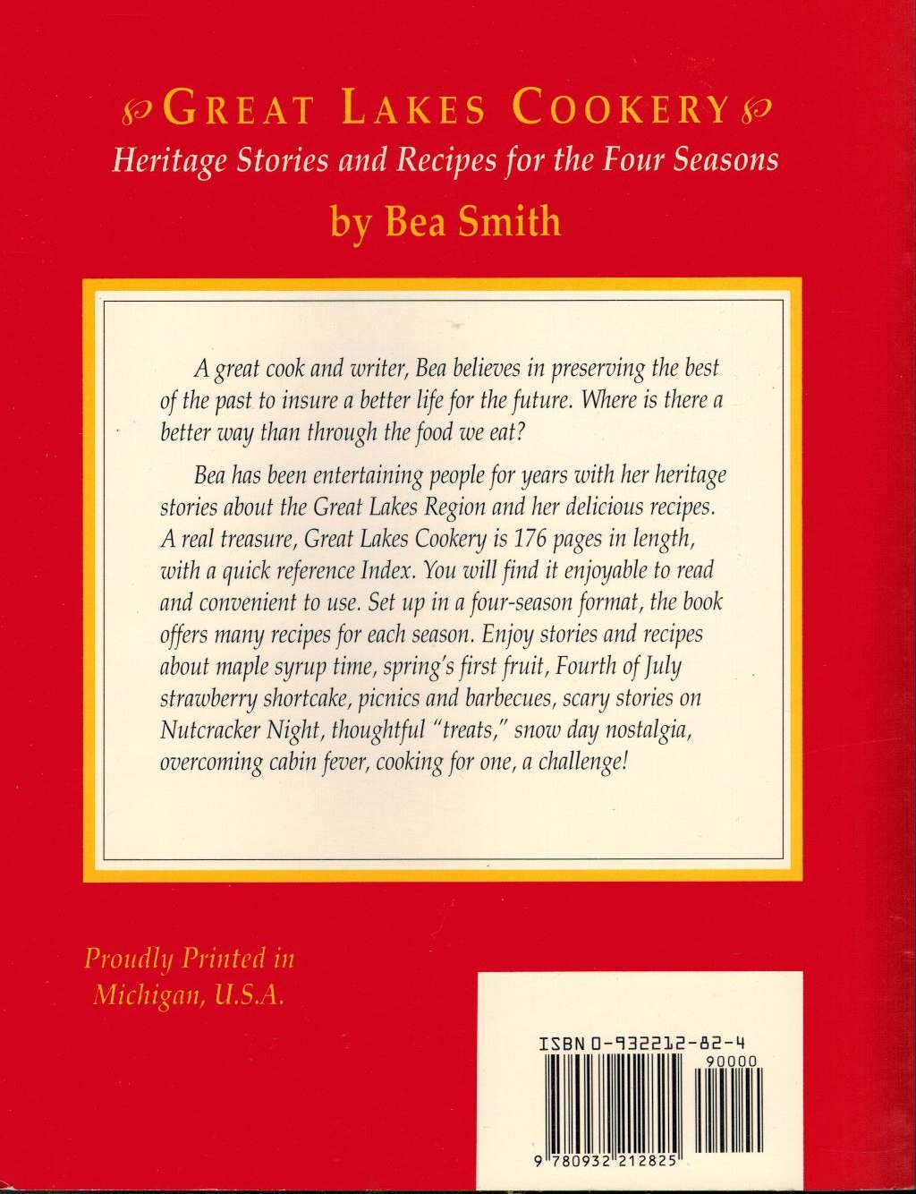 Great Lakes Cookery: Heritage Stories And Recipes For The Four Seasons,Used
