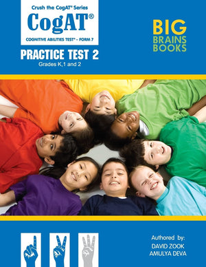 Crush the CogAT: Form 7 Practice Test 2 (Grades K, 1, and 2),Used