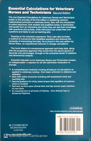Essential Calculations For Veterinary Nurses And Technicians,New