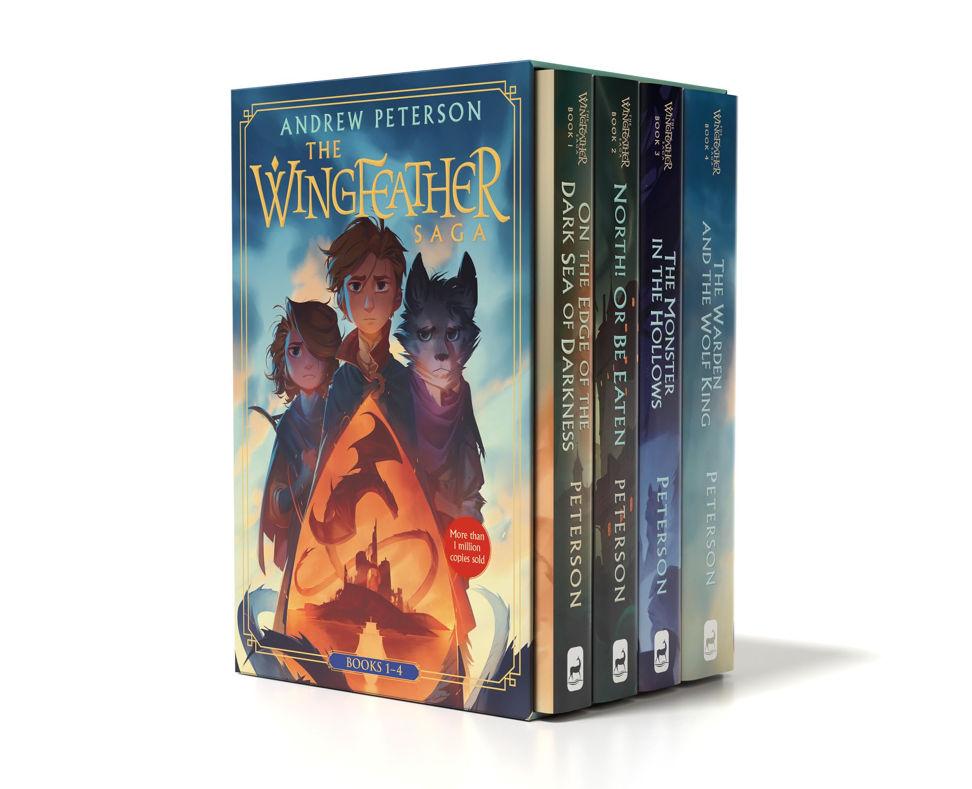 Wingfeather Saga Boxed Set: On The Edge Of The Dark Sea Of Darkness; North! Or Be Eaten; The Monster In The Hollows; The Warden -used