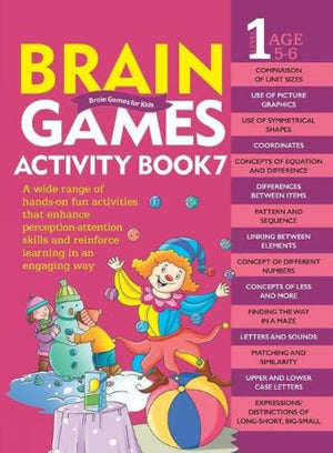 Activity Book : Brain Games For Kids : Brain Games Activity Book Level 1 : Book-7