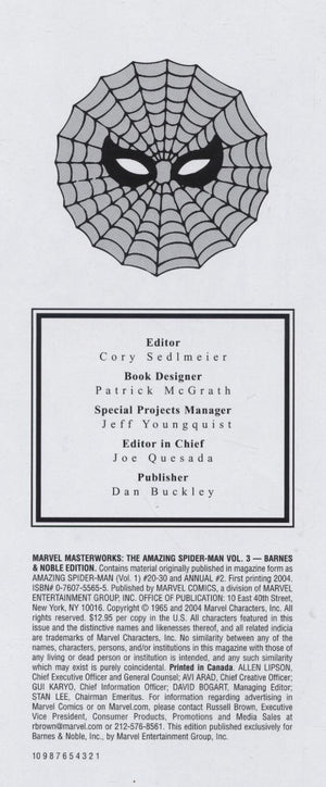 Marvel Masterworks Presents The Amazing Spiderman Volume 3 (Nos. 2030&Annual No. 2),Used