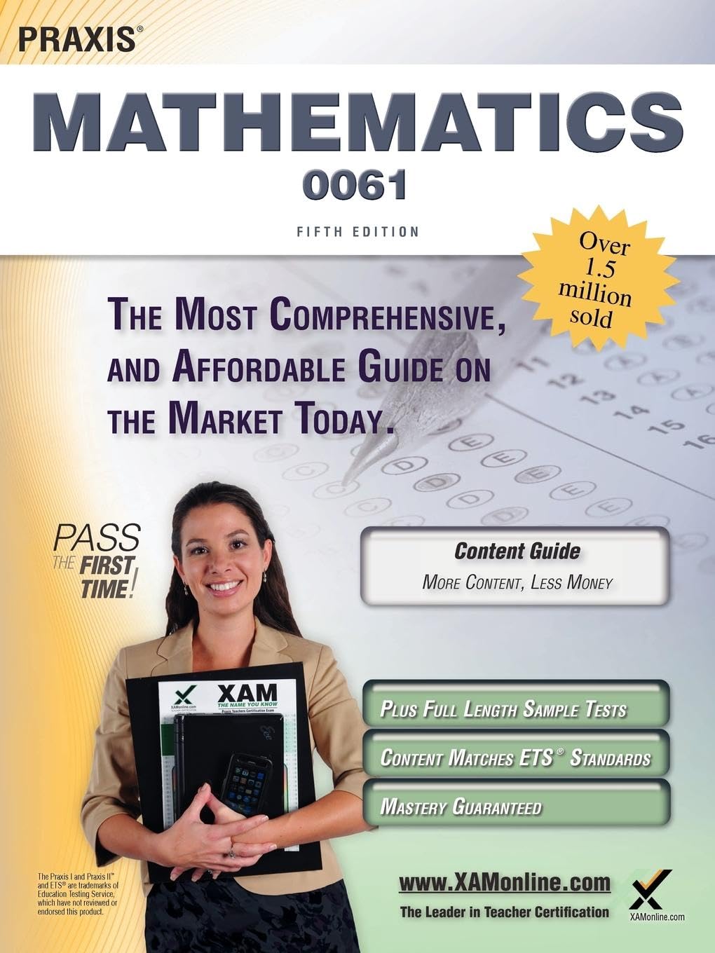 Praxis Ii Mathematics 0061 Teacher Certification Study Guide Test Prep,Used