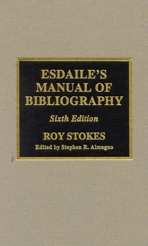 Esdaile'S Manual Of Bibliography,Used