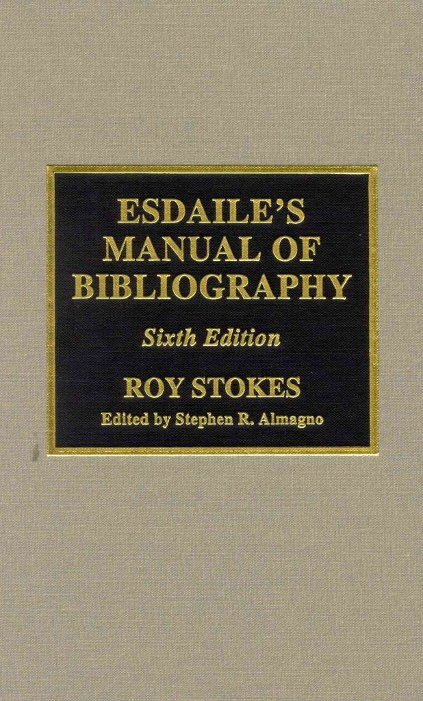 Esdaile'S Manual Of Bibliography,Used