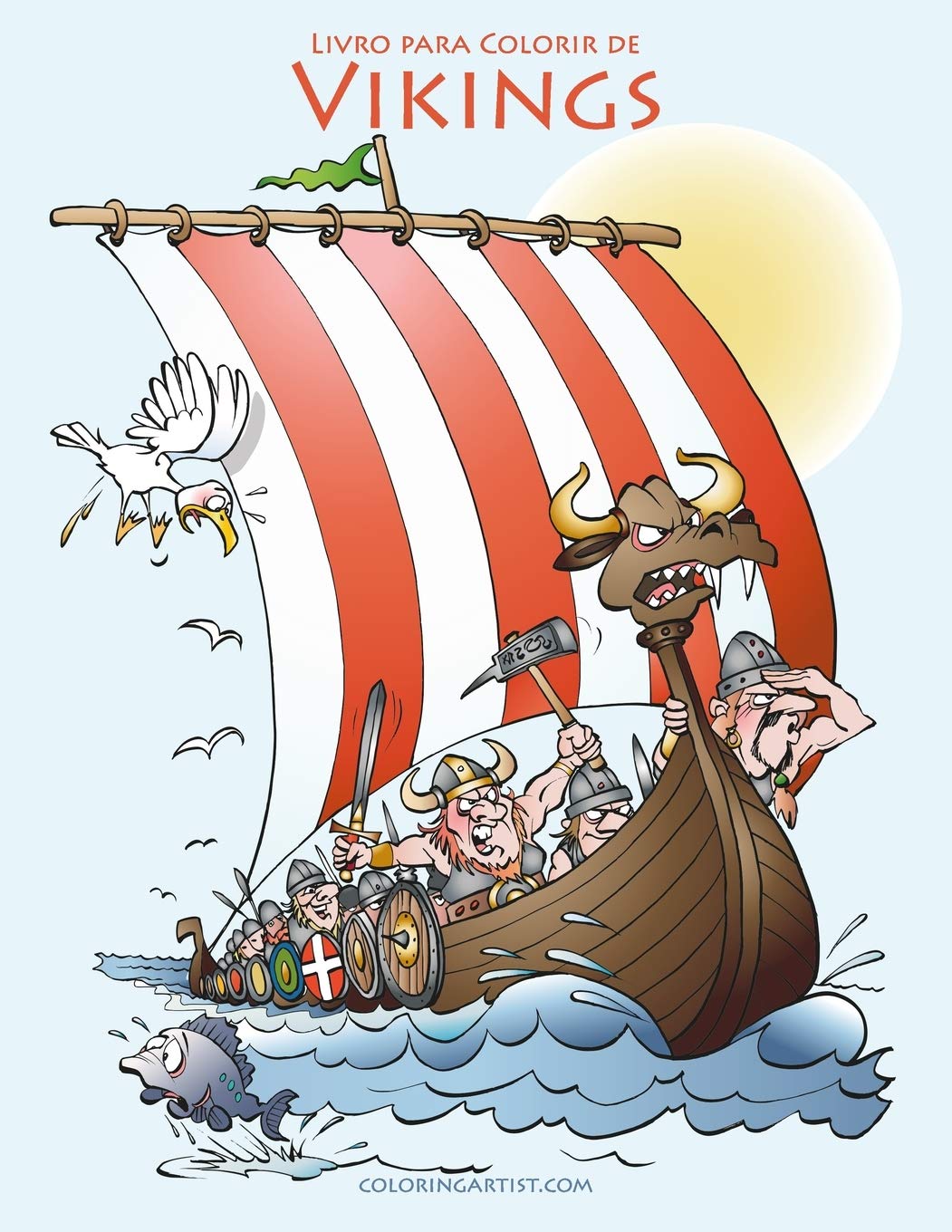 Livro para Colorir de Vikings (Portuguese Edition),Used