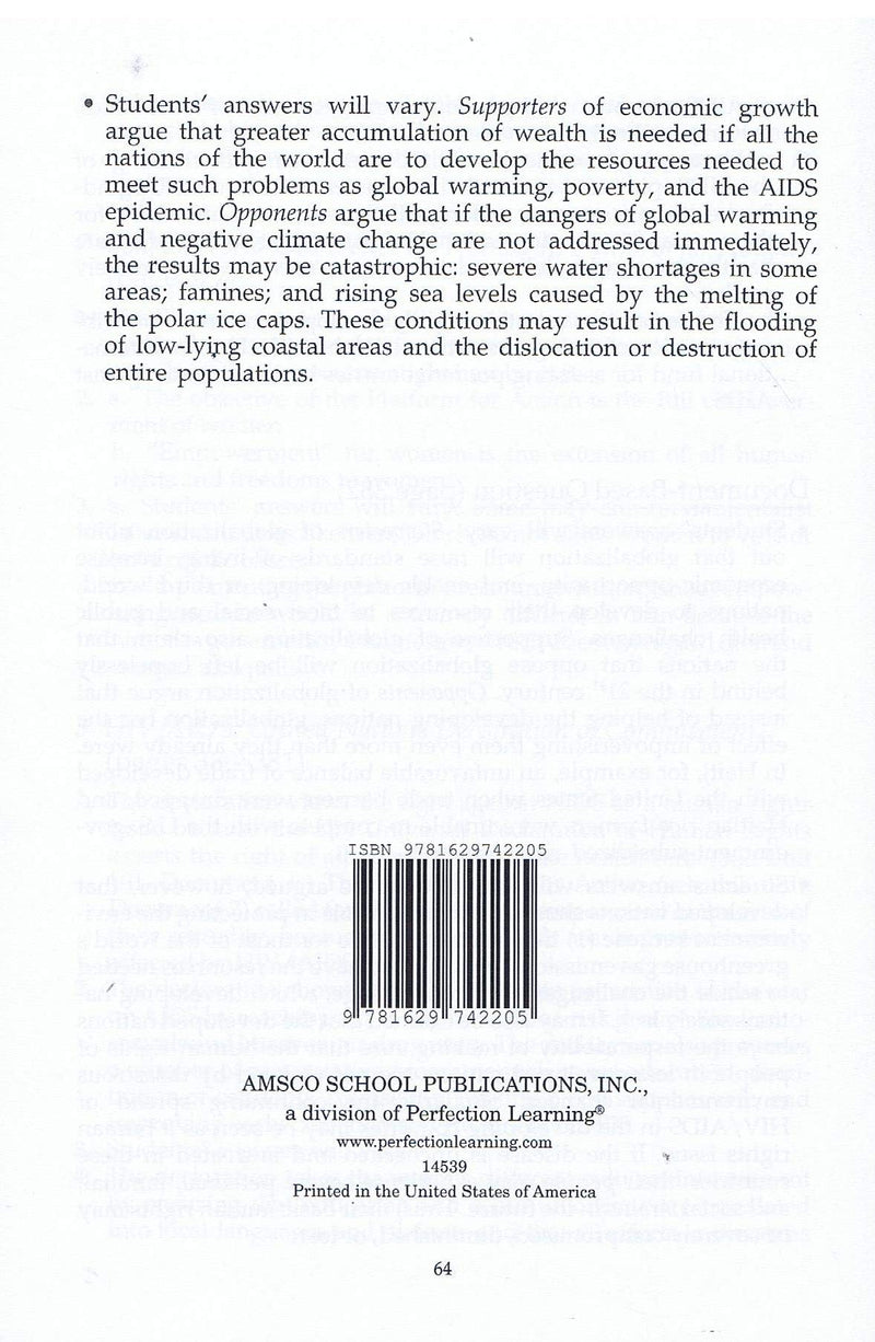 Global History and Geography: Readings and Documents,Used