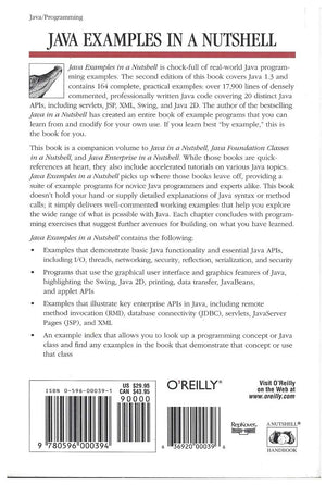 Java Examples in a Nutshell: A Tutorial Companion to Java in a Nutshell,Used