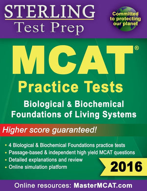 Sterling Test Prep MCAT Practice Tests: Biological & Biochemical Foundations,Used