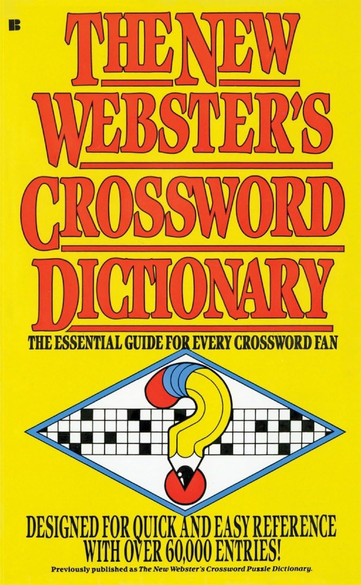 The New Webster's Crossword Dictionary: The Essential Guide for Every Crossword Fan,Used