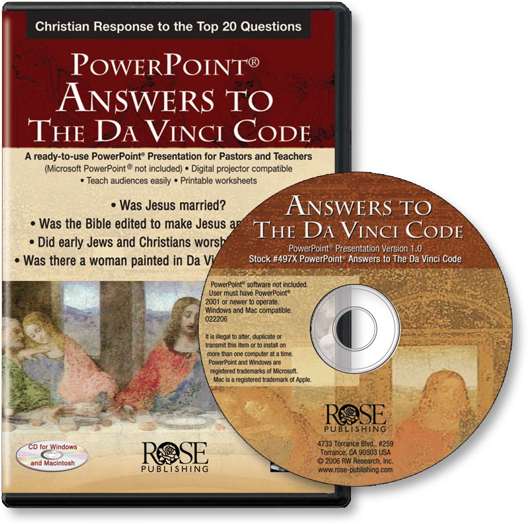 Answers To The Da Vinci Code (Powerpoint Presentation) By Dr. Timothy Paul Jones (20060228),New