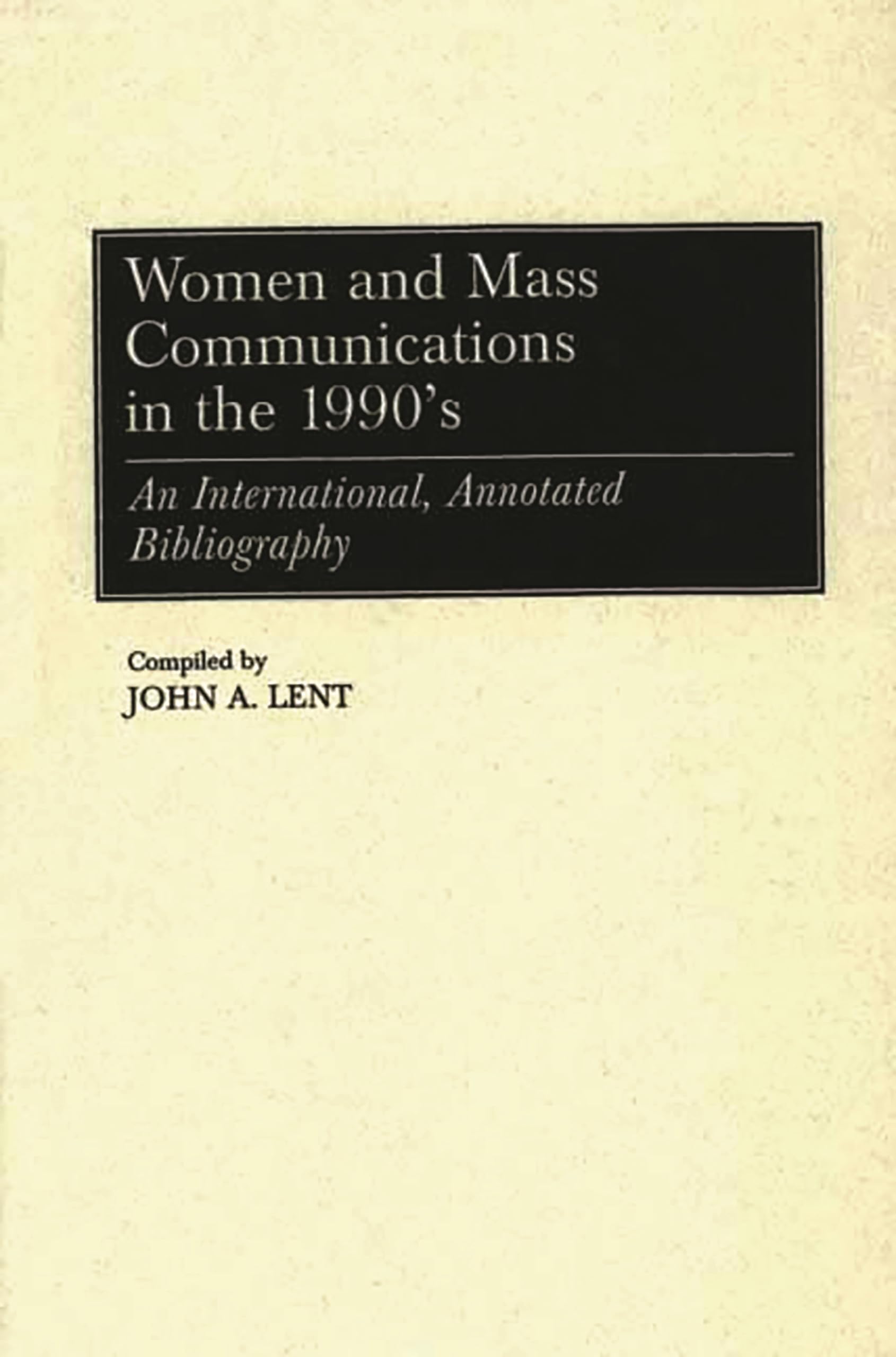 Women And Mass Communications In The 1990'S