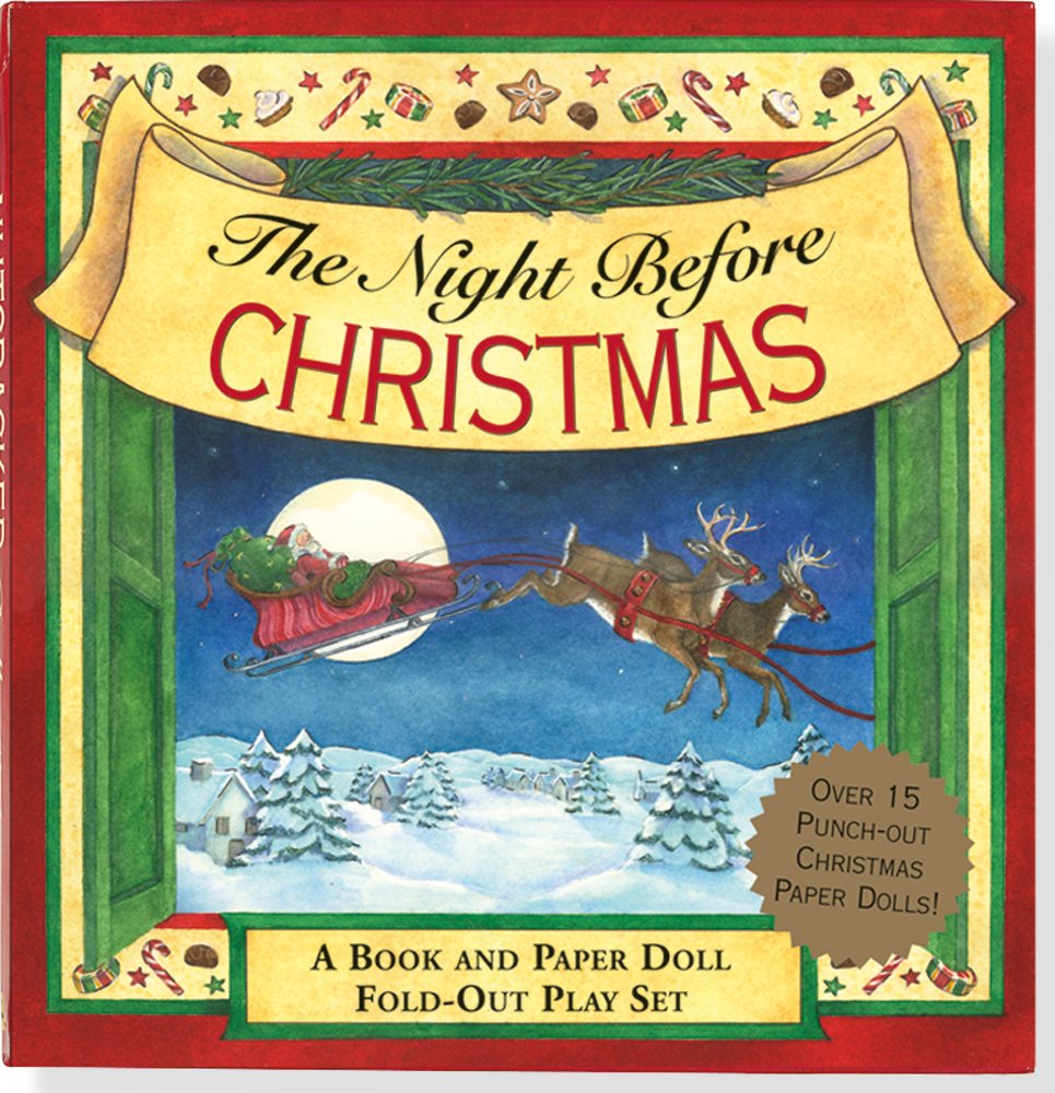 The Night Before Christmas: A Book And Paper Doll Foldout Play Set (Activity Book, Christmas) (Activity Book Series),Used