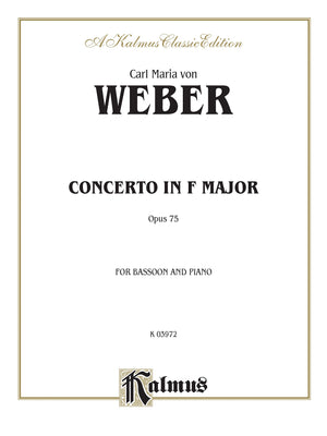 Bassoon Concerto, Op. 75 (Orch.): Part(s) (Kalmus Edition),Used