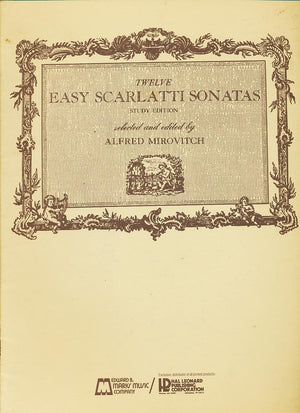 12 Easy Scarlatti Sonatas: Piano Solo,Used