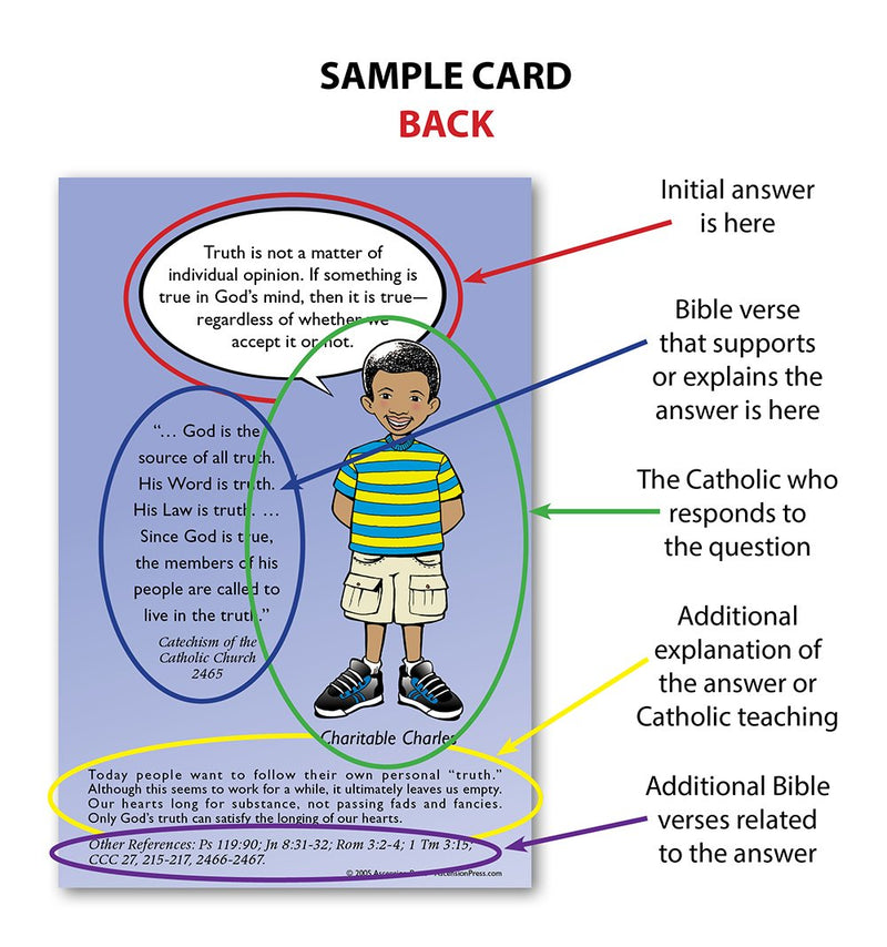 Friendly Defenders 2: Catholic Flash Cards,Used