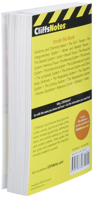Cliffsnotes Anatomy & Physiology Quick Review, 2Ndedition (Cliffsnotes Quick Review),Used