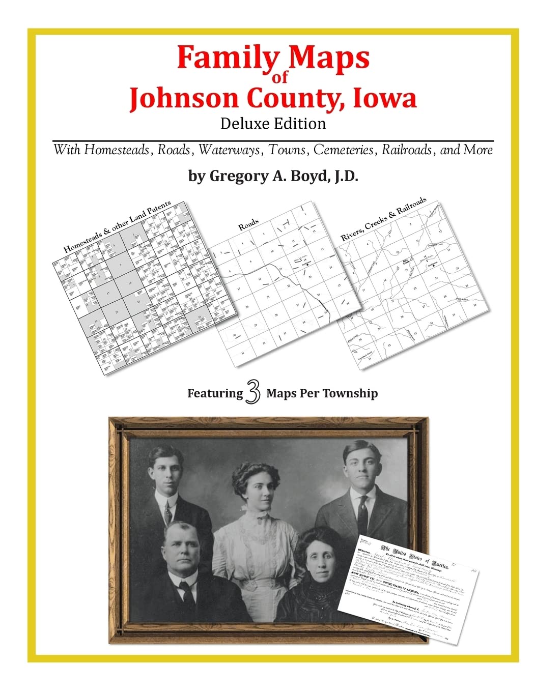 Family Maps of Johnson County, Iowa,Used