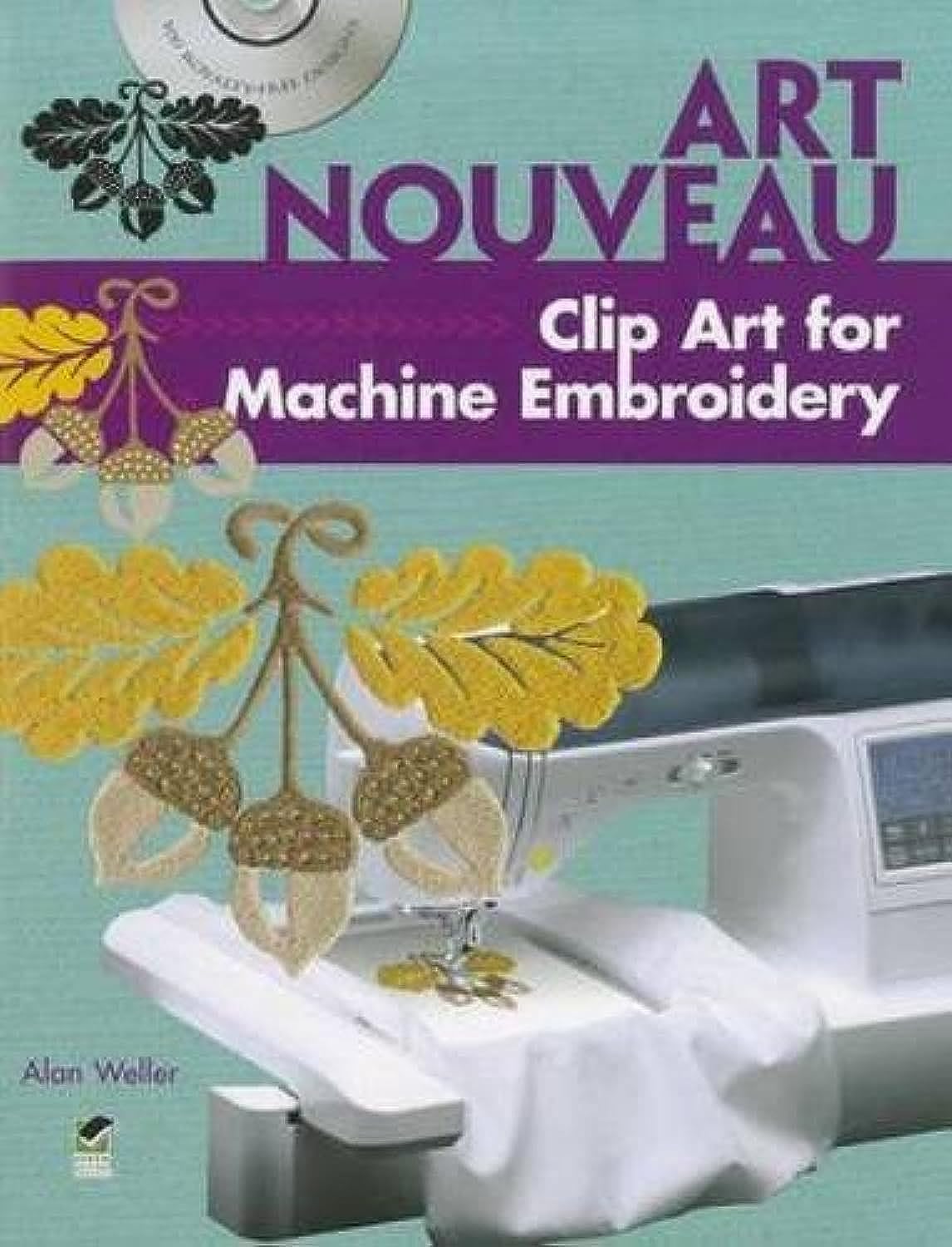 Art Nouveau Clip Art for Machine Embroidery (Dover Clip Art Embroidery),Used