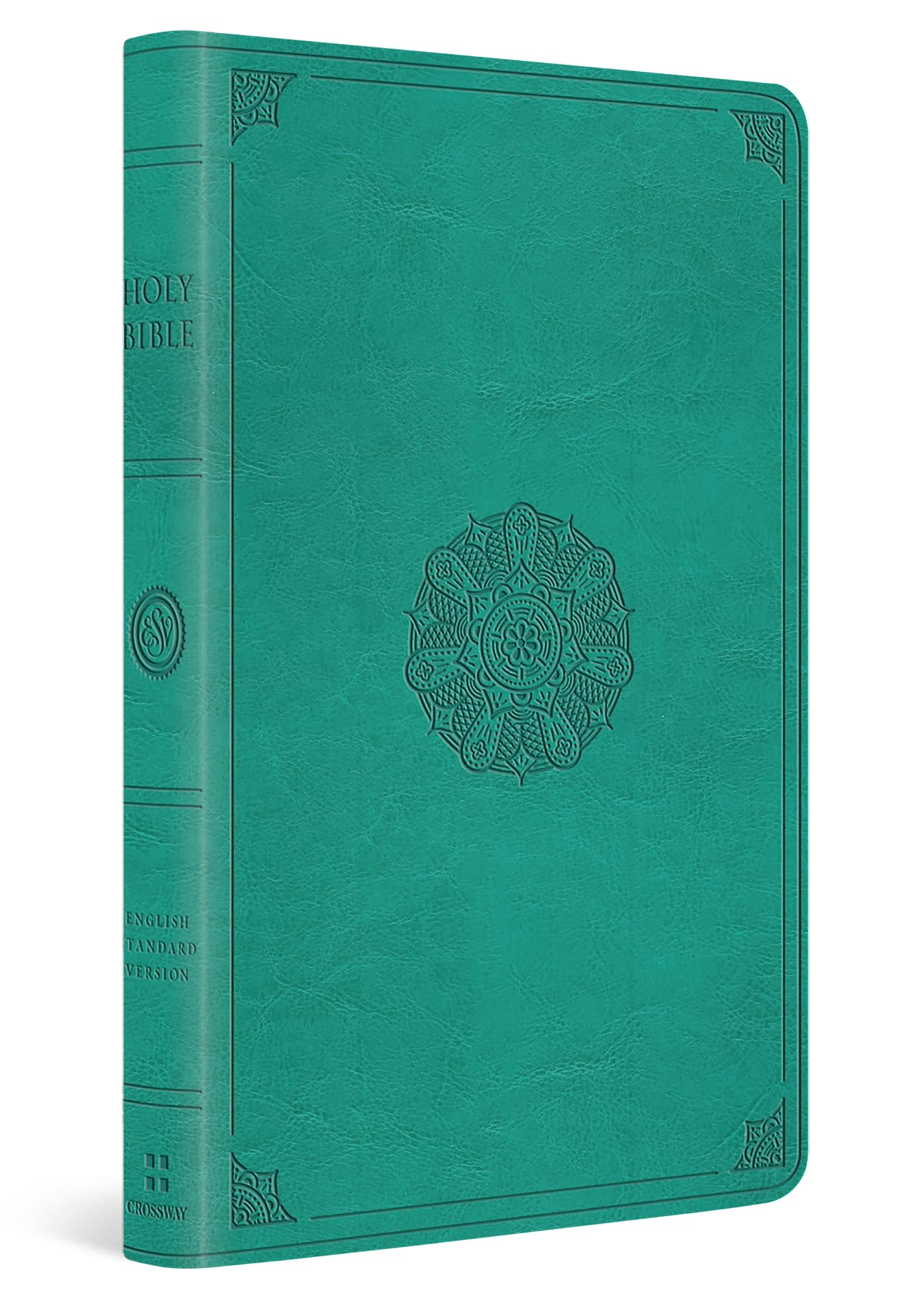 ESV Value Thinline Bible (TruTone, Turquoise, Emblem Design),Used