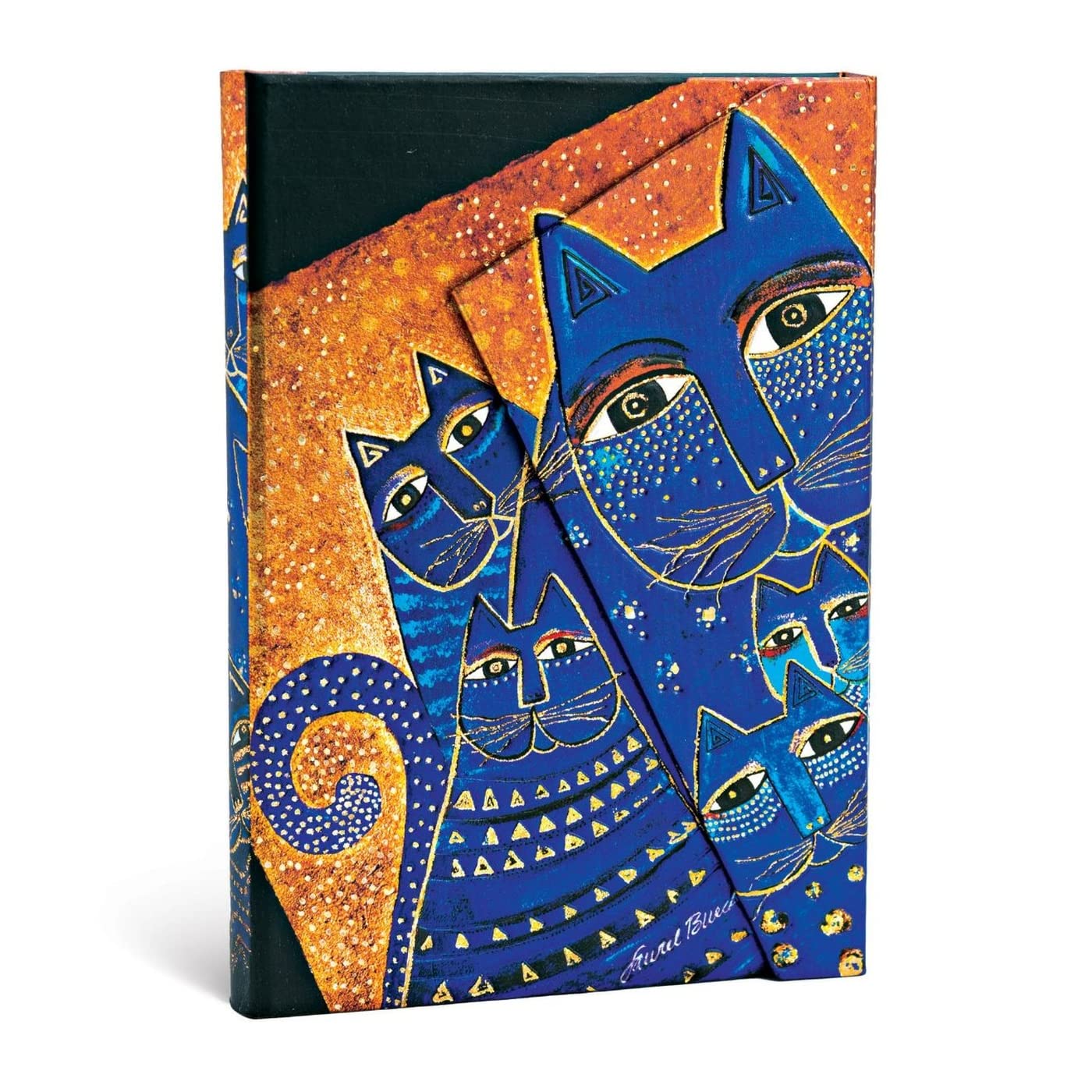 Mediterranean Cats Mini Hardcover Address Book, 128Pg, 120Gsm, Laurel Burch Collection By Paperblanks (Fantastic Felines)