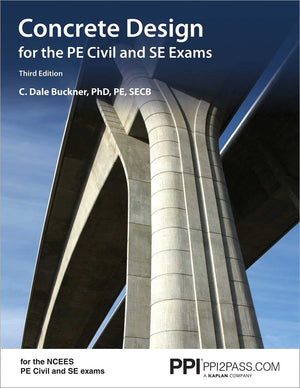 PPI Concrete Design for the PE Civil and SE Exams, 3rd Edition  A Comprehensive Review Book for the NCEES PE Civil and SE Exams,Used