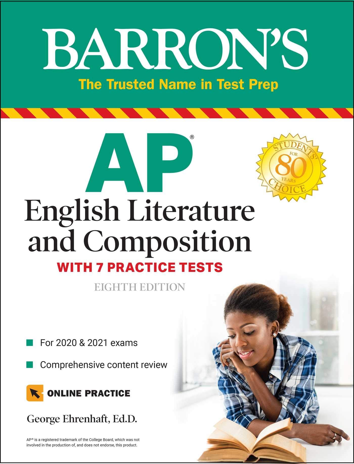 AP English Literature and Composition: With 7 Practice Tests (Barron's Test Prep),Used