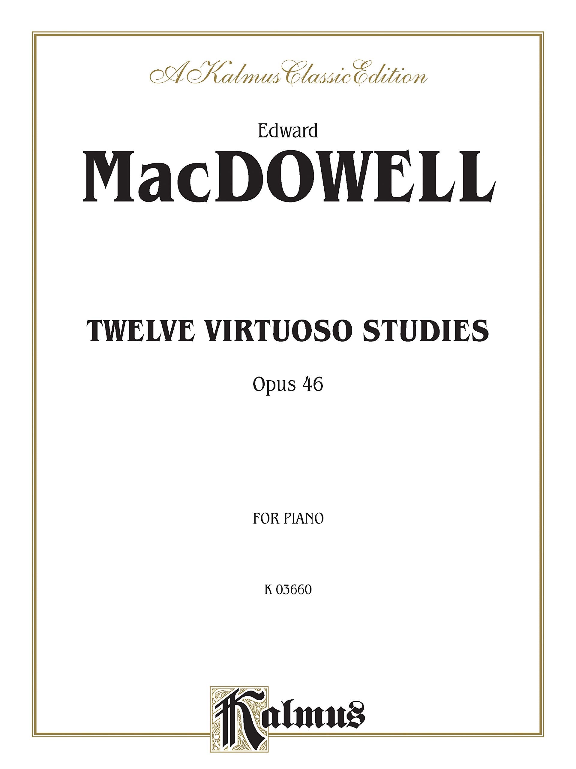 Twelve Virtuoso Studies, Op. 46 (Kalmus Edition),Used