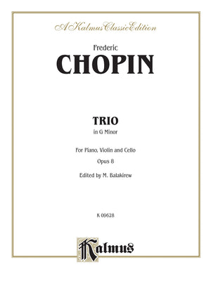 Piano Trio in G Minor, Op. 8: Piano, Violin, & Cello (Kalmus Edition),Used