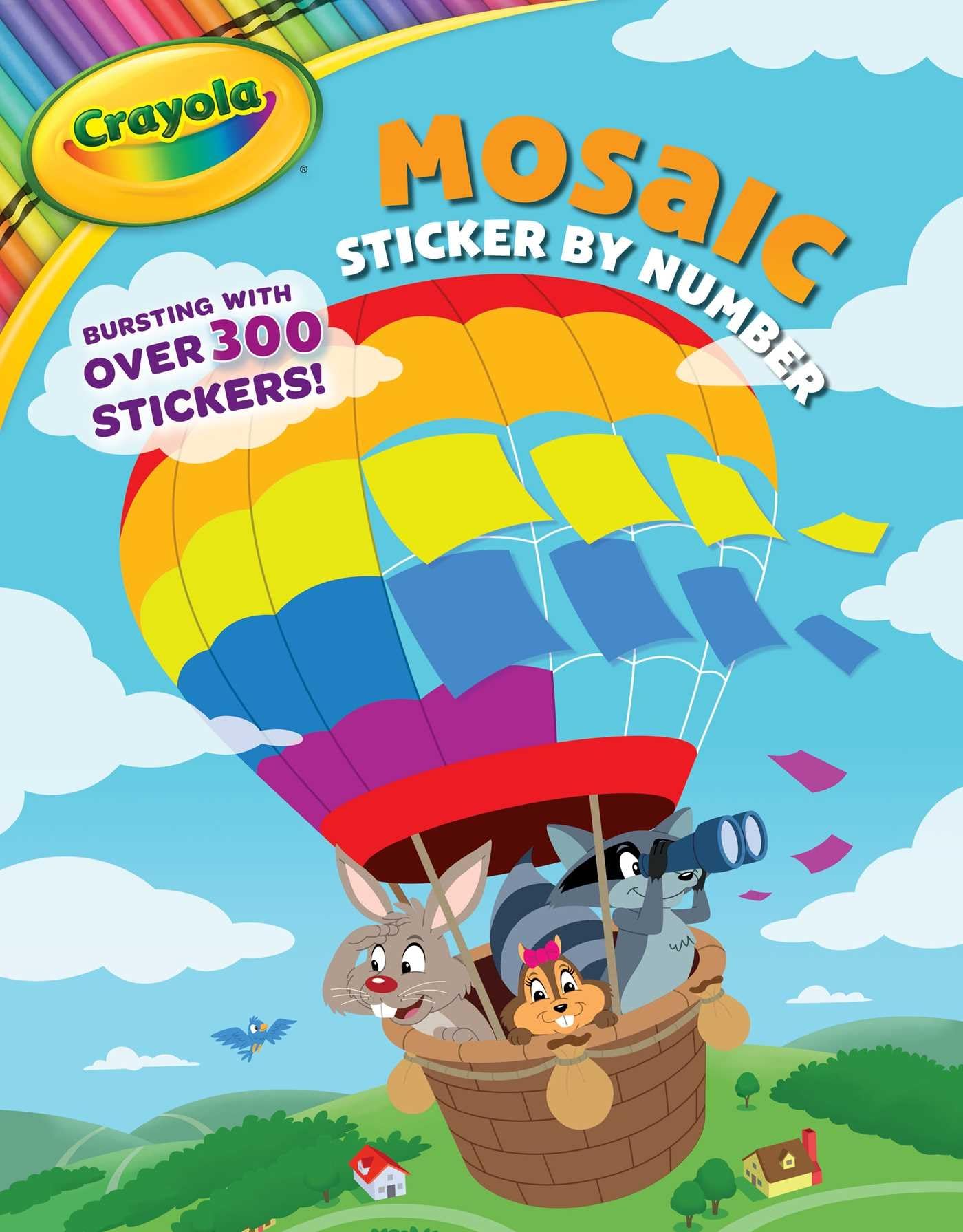 Crayola: Mosaic Sticker by Number (A Crayola Sticker Activity Book for Kids) (Crayola/BuzzPop),New