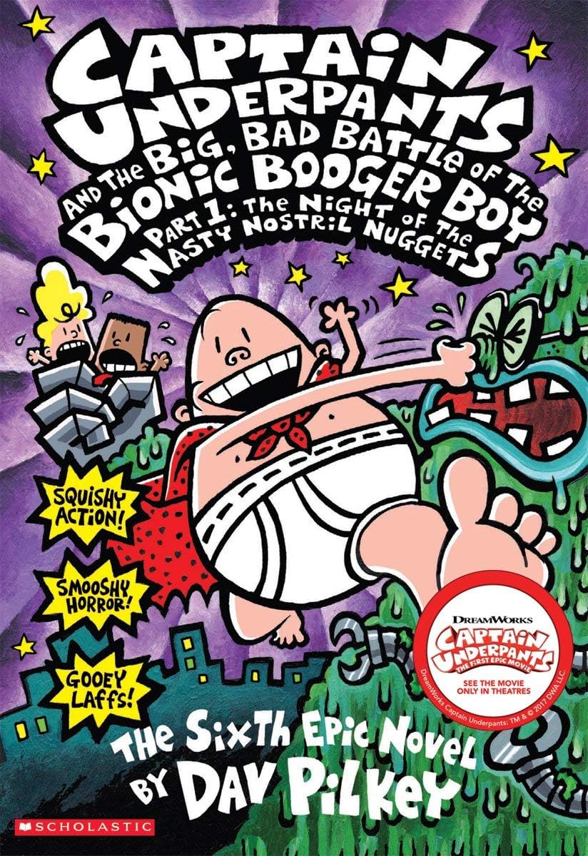 Captain Underpants And The Big, Bad Battle Of The Bionic Booger Boy, Part 1: The Night Of The Nasty Nostril Nuggets (Captain Und,New
