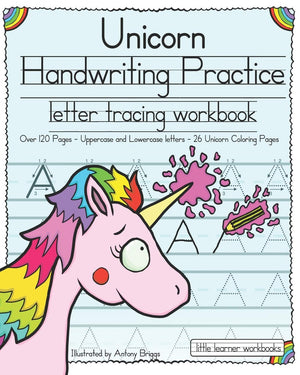 Unicorn Handwriting Practice: Letter Tracing Workbook (Little Learner Workbooks),Used