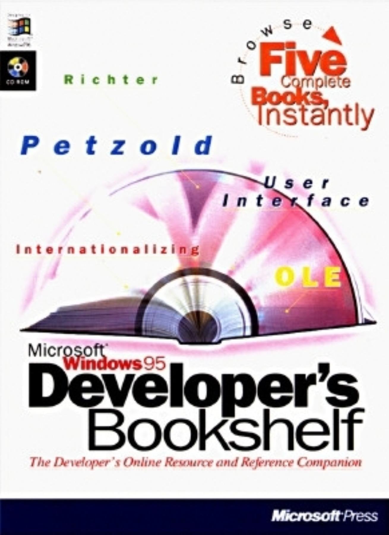 Microsoft Press Programmers Bookshelf for Windows 95, with CDROM,Used