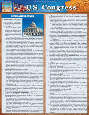 U.S. Congress (Quick Study: Academic),Used