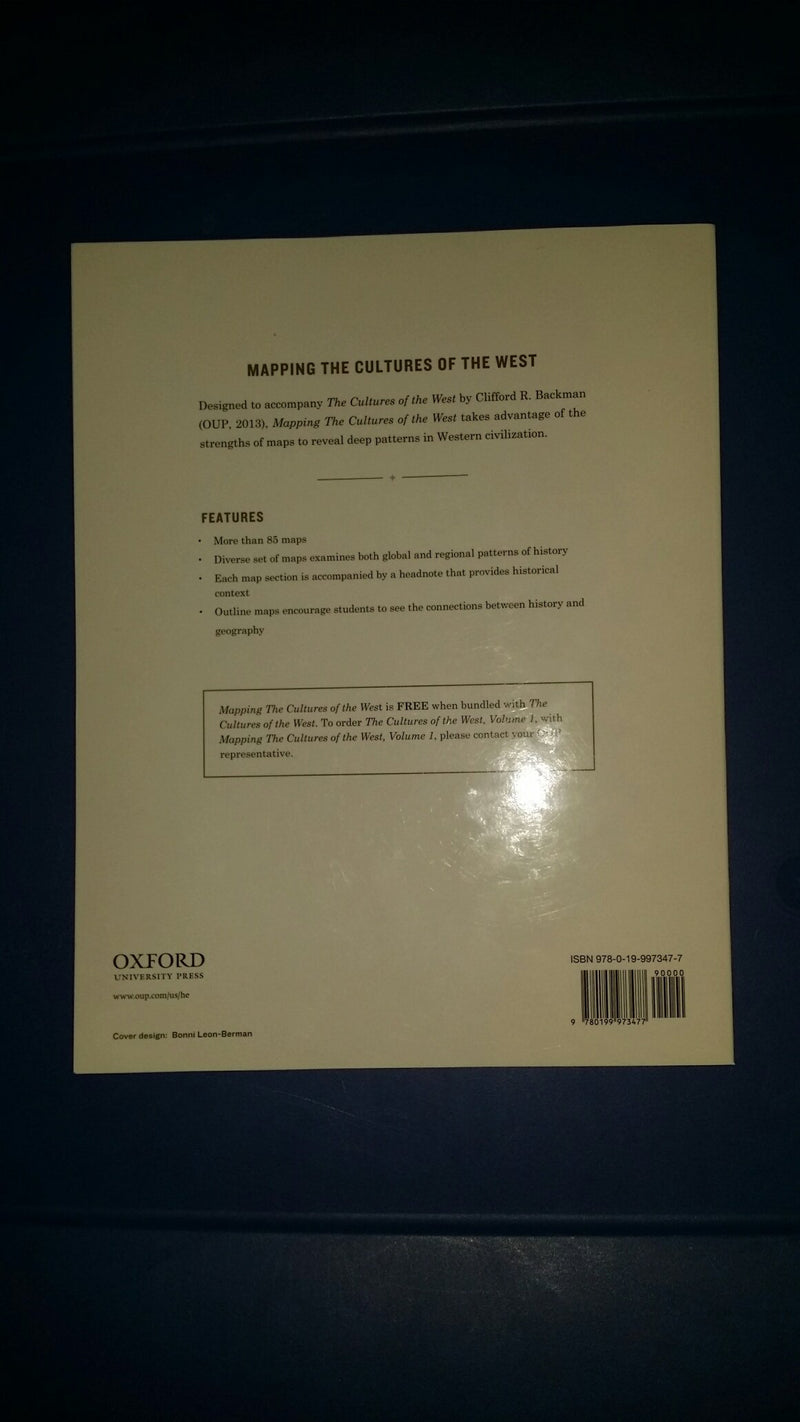 Mapping the Cultures of the West, Volume One,Used