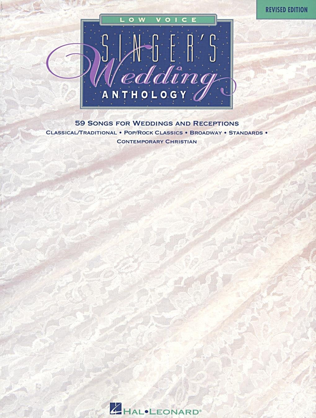 Singer's Wedding Anthology Edition: Low Voice  59 Songs,Used