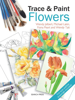 Trace & Paint Flowers,Used