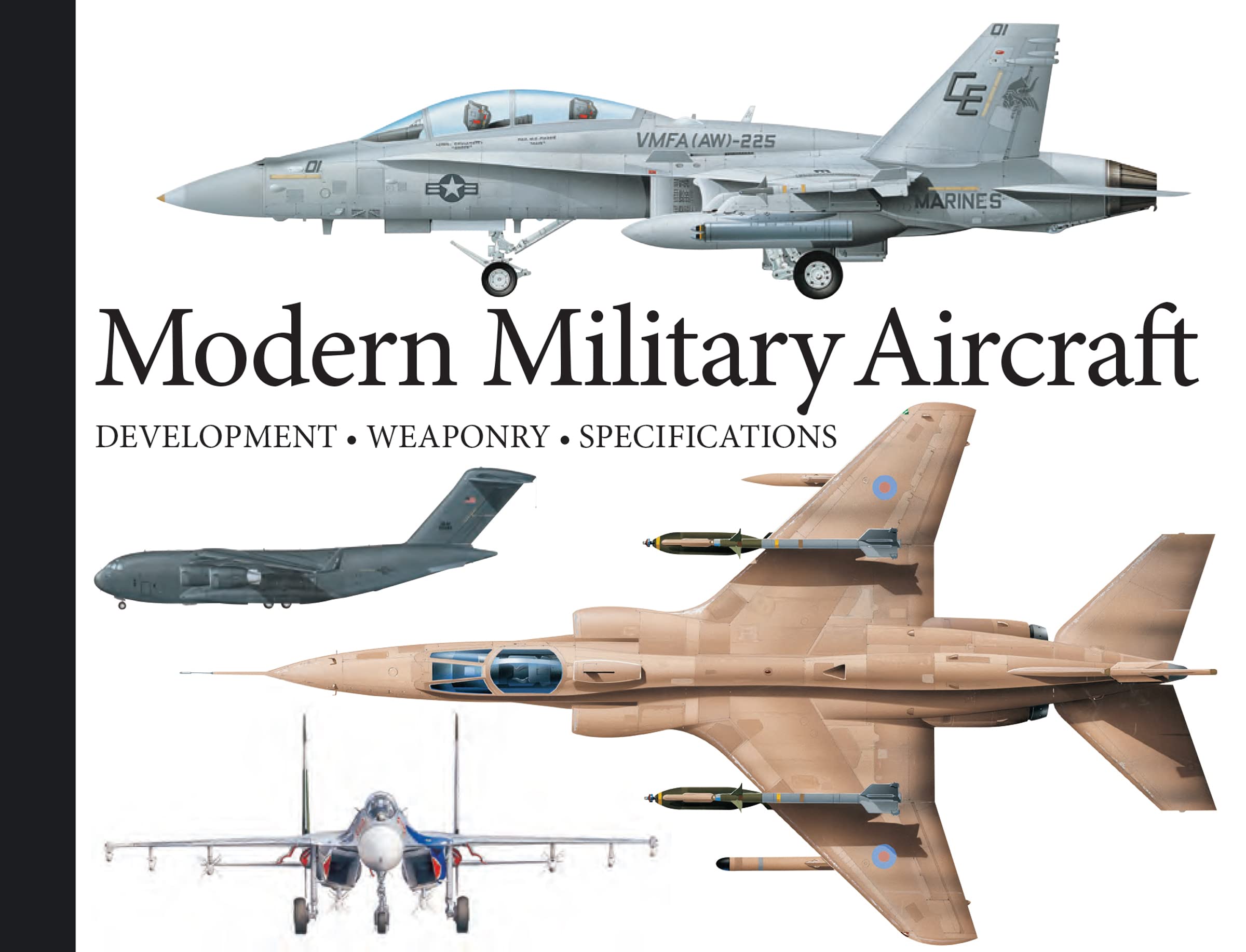 Modern Military Aircraft: HighlyDetailed Gatefold Artworks (Mini Landscape)