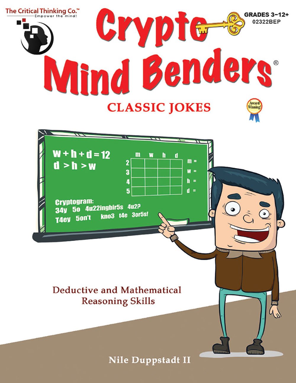 Crypto Mind Benders: Classic Jokes, Grades 312+,Used