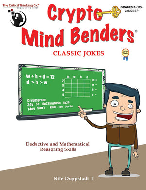 Crypto Mind Benders: Classic Jokes, Grades 312+,Used