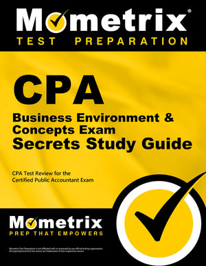 CPA Business Environment & Concepts Exam Secrets Study Guide: CPA Test Review for the Certified Public Accountant Exam,Used