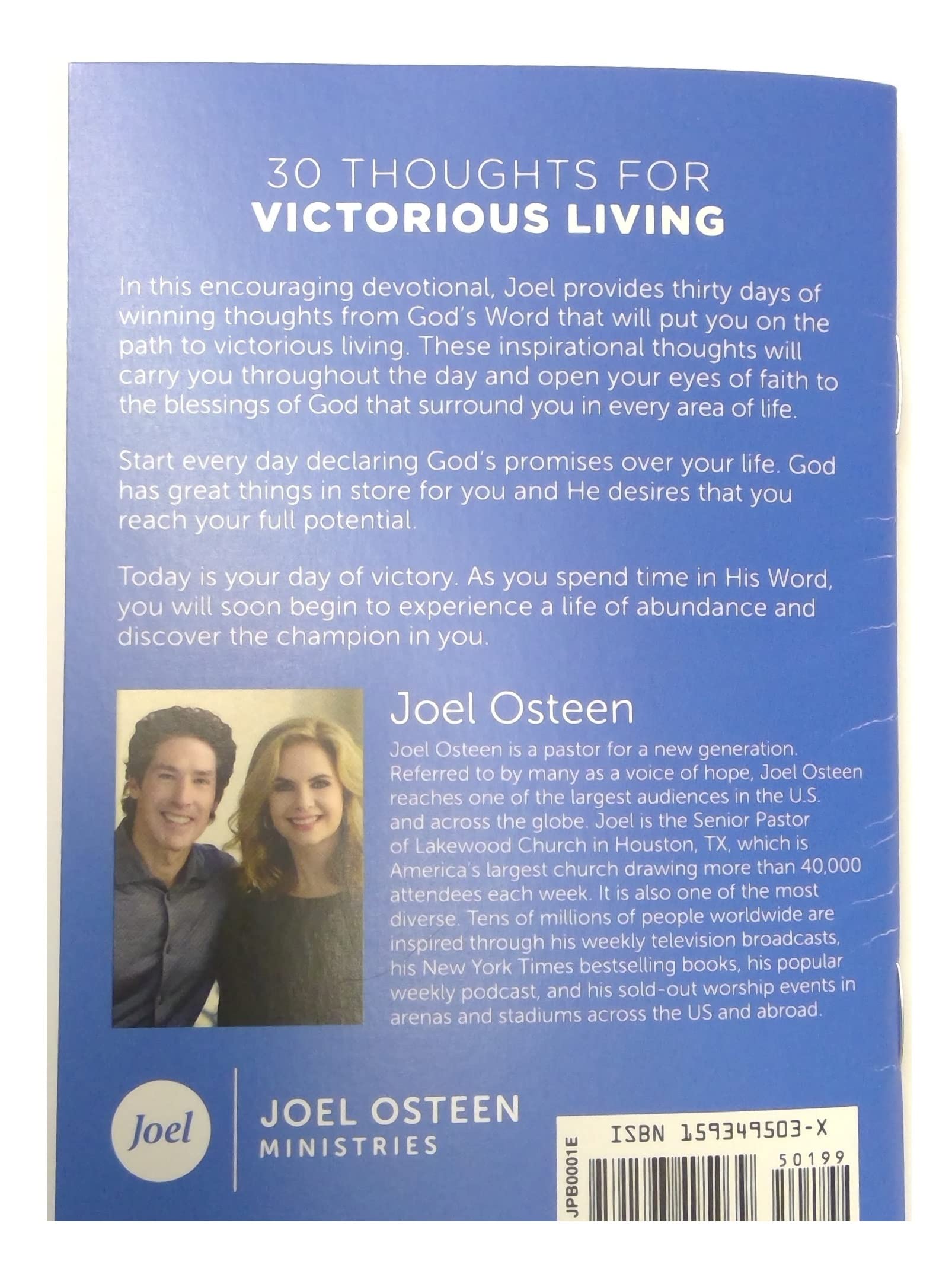 30 Thoughts For Victorious Living,Used