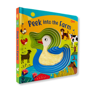 Board Book: Peek Into The Farm - Illustrated Rhymes For Kids - Board Book For Children Age 1-3 Years