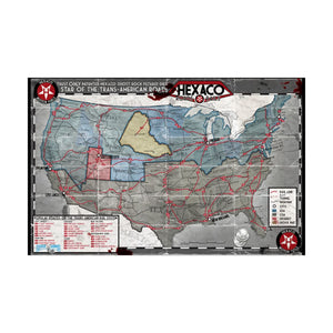 Deadlands Noir Map: New Orleans/Hexaco (Savage Worlds, S2P10703),Used