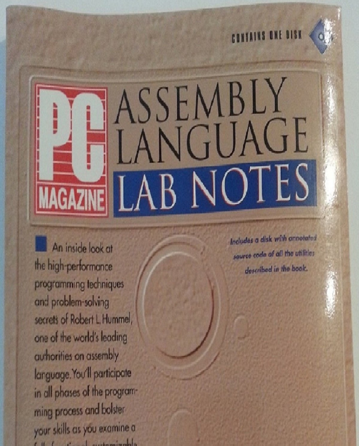 PC Magazine Assembly Language Lab Notes/Book and Disk,Used